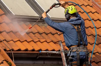 Démoussage et hydrofuge de toiture à Coings